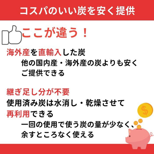 【TFS】BBQオガ炭【5kg】長時間燃焼 コンパクトサイズ 煙無し キャンプ 持ち運び便利 火が付きにくいです（すいません）