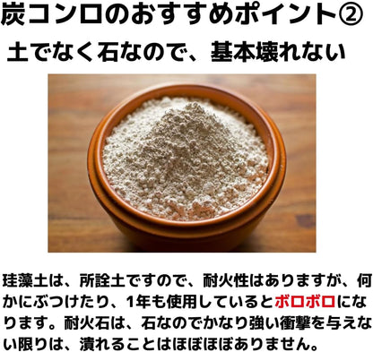 コロケット炭コンロ 火種コンロ代替え品 耐火石 焼肉店御用達 炭火焼き 業務用