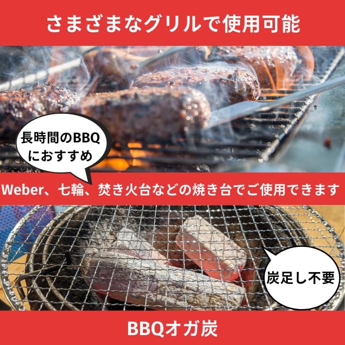 【TFS】BBQオガ炭【5kg】長時間燃焼 コンパクトサイズ 煙無し キャンプ 持ち運び便利 火が付きにくいです（すいません）