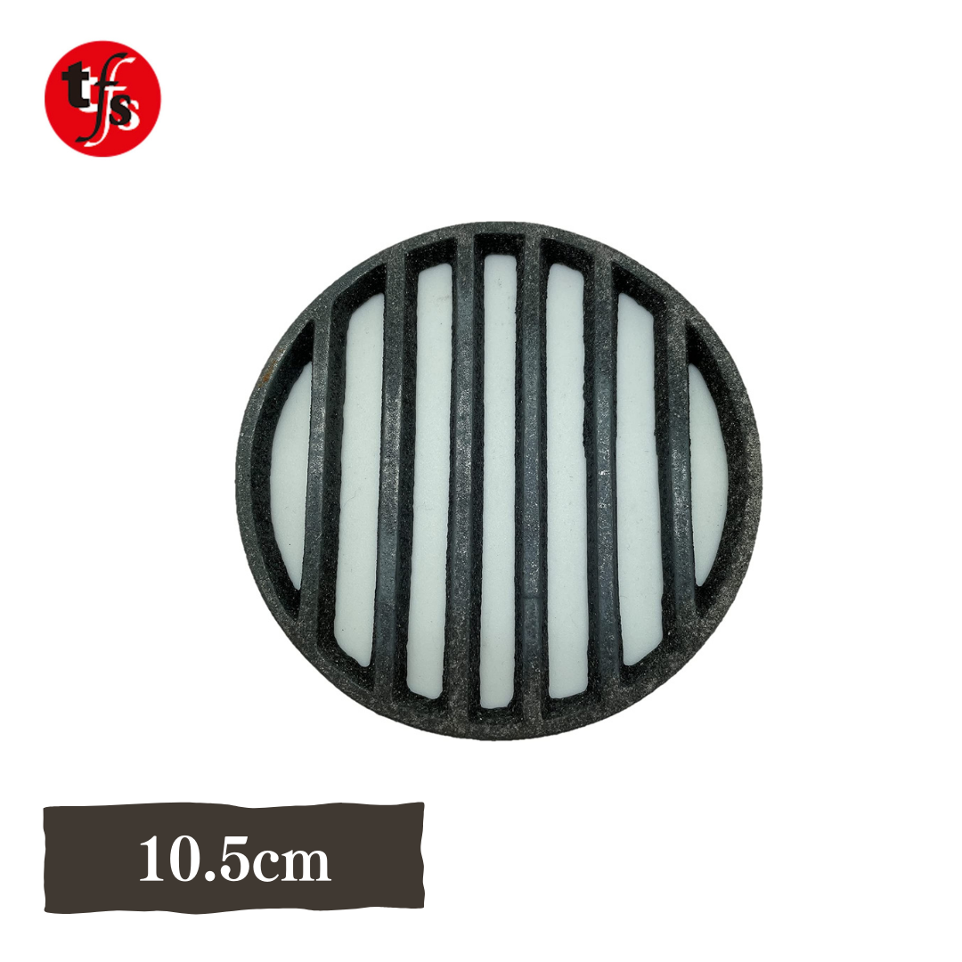 【TFS】火皿 10.5cm 3.5寸 七輪用 壊れにくい コンロのサナ 鋳物の火皿 目皿 太成工業 七輪