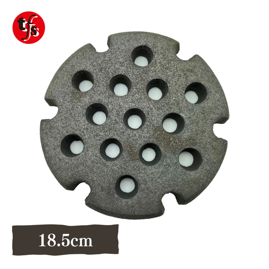 【TFS】 火種コンロ用火皿 18.5cm 厚さ 2cm程度 壊れにくい 鋳物火皿 ロストル 火種コンロ
