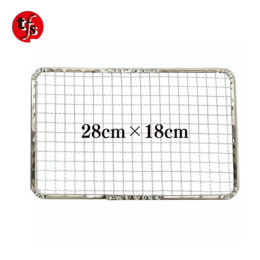 【TFS】 使い捨て焼き網 角網 長方形型 280ｍｍ×180ｍm イワタニコンロ専用 焼肉用 キャンプ